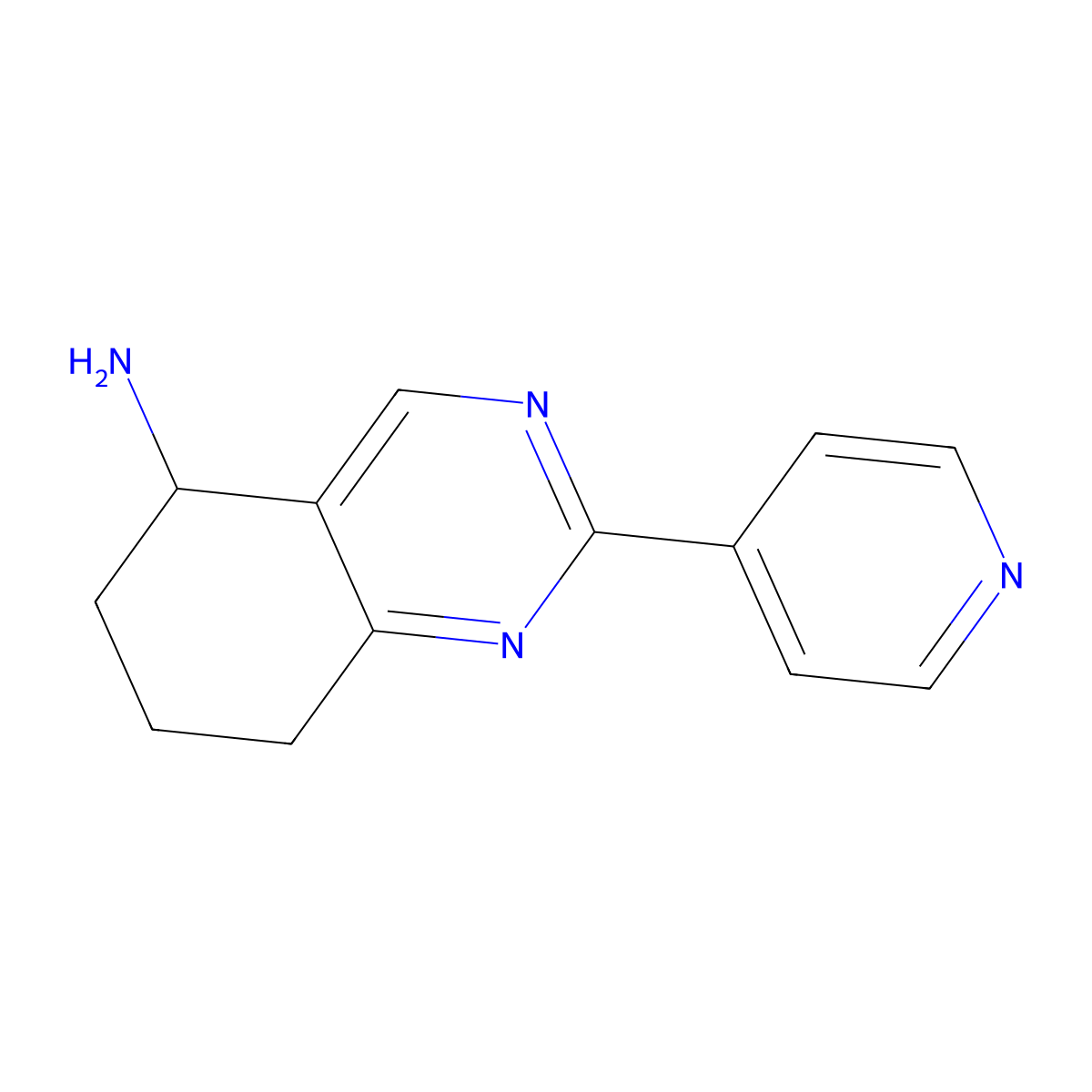 2-(Pyridin-4-yl)-5,6,7,8-tetrahydroquinazolin-5-amine molecular structure, CAS 1307239-38-8