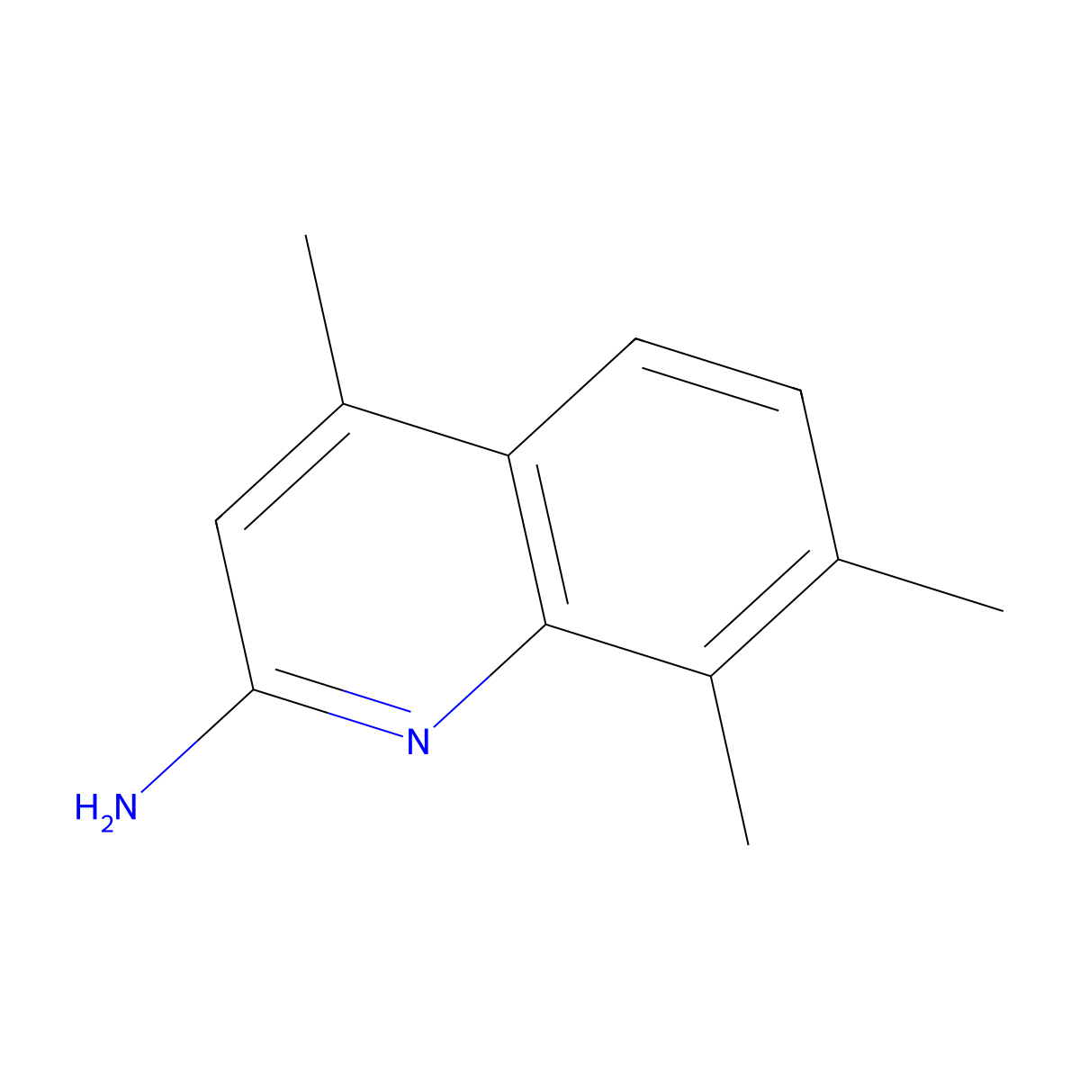 4,7,8-Trimethylquinolin-2-amine molecular structure, CAS 1307239-73-1