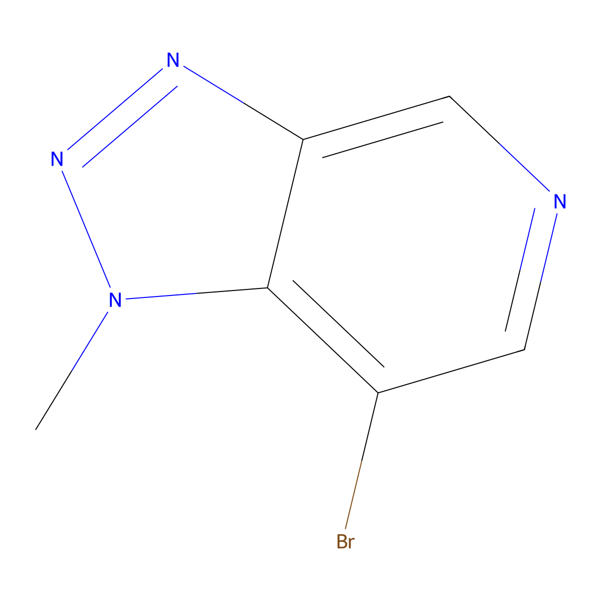 7-Bromo-1-methyl-1,2,3-triazolo[4,5-c]pyridine molecular structure, CAS 1307239-95-7