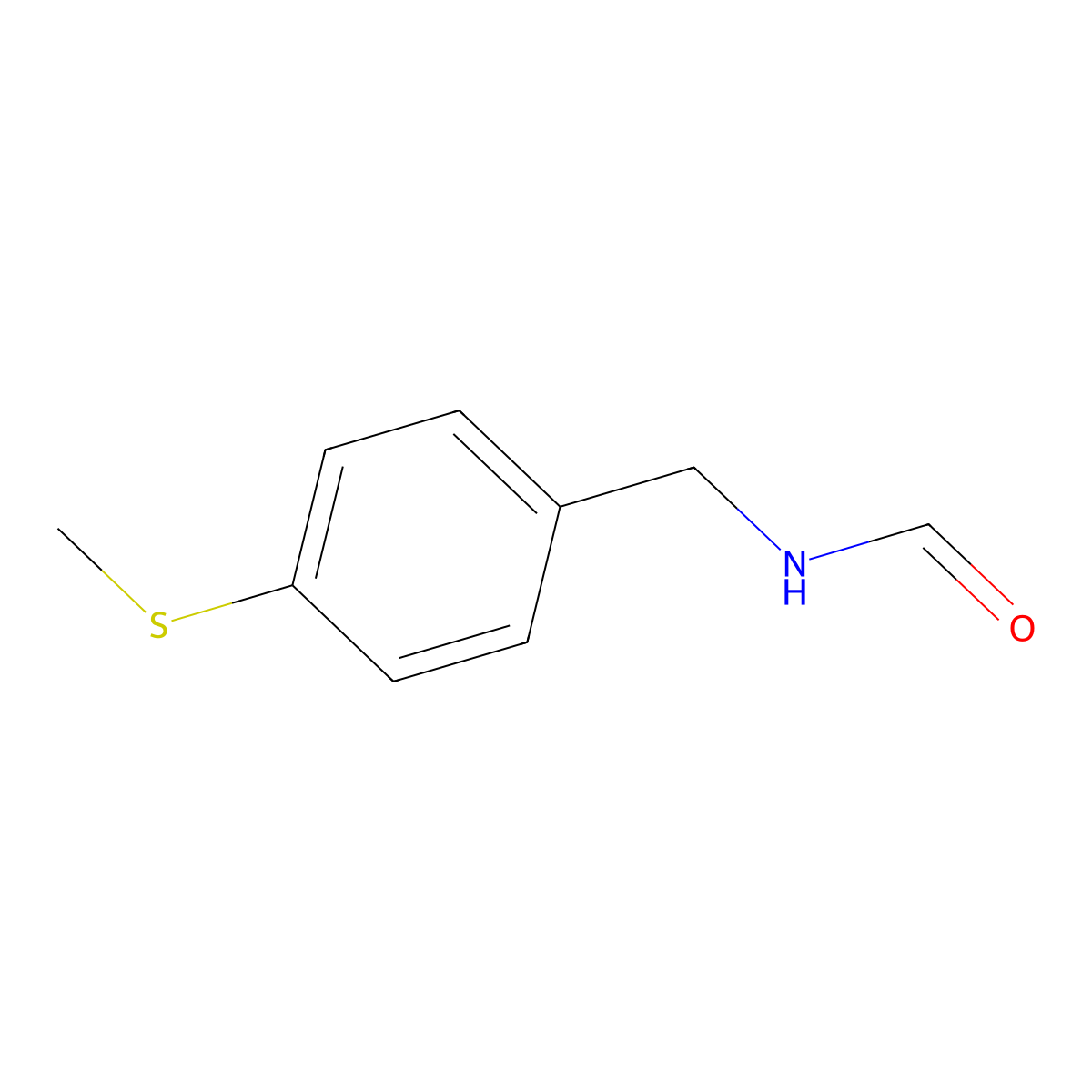 4-Methylthiobenzylformamide molecular structure, CAS 1307240-00-1
