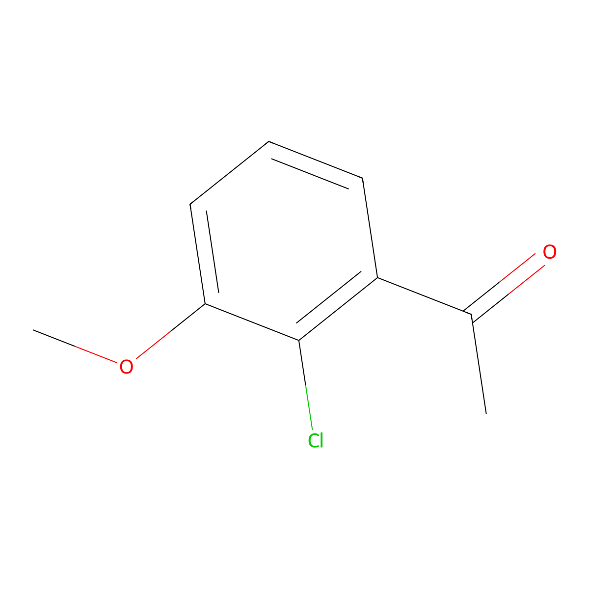 1-(2-Chloro-3-methoxyphenyl)ethan-1-one molecular structure, CAS 1307255-37-3