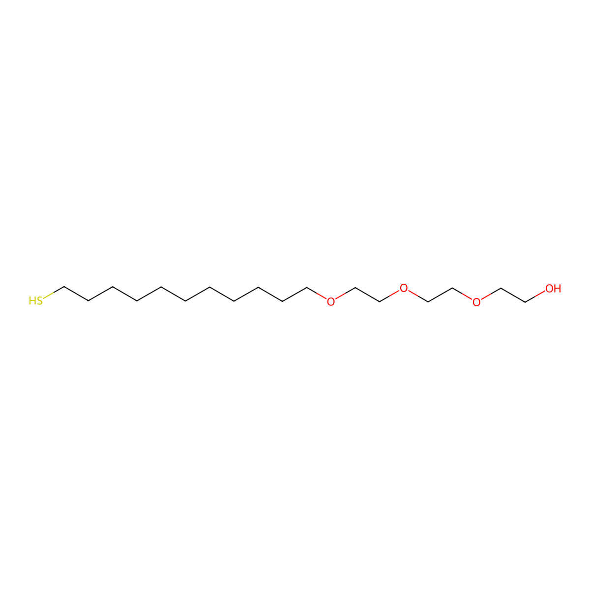 1-(9-Mercaptononyl)-3,6,9-trioxaundecan-11-OL molecular structure, CAS 130727-41-2