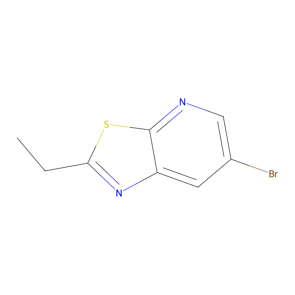 6-Bromo-2-ethylthiazolo[5,4-b]pyridine molecular structure, CAS 1307291-19-5