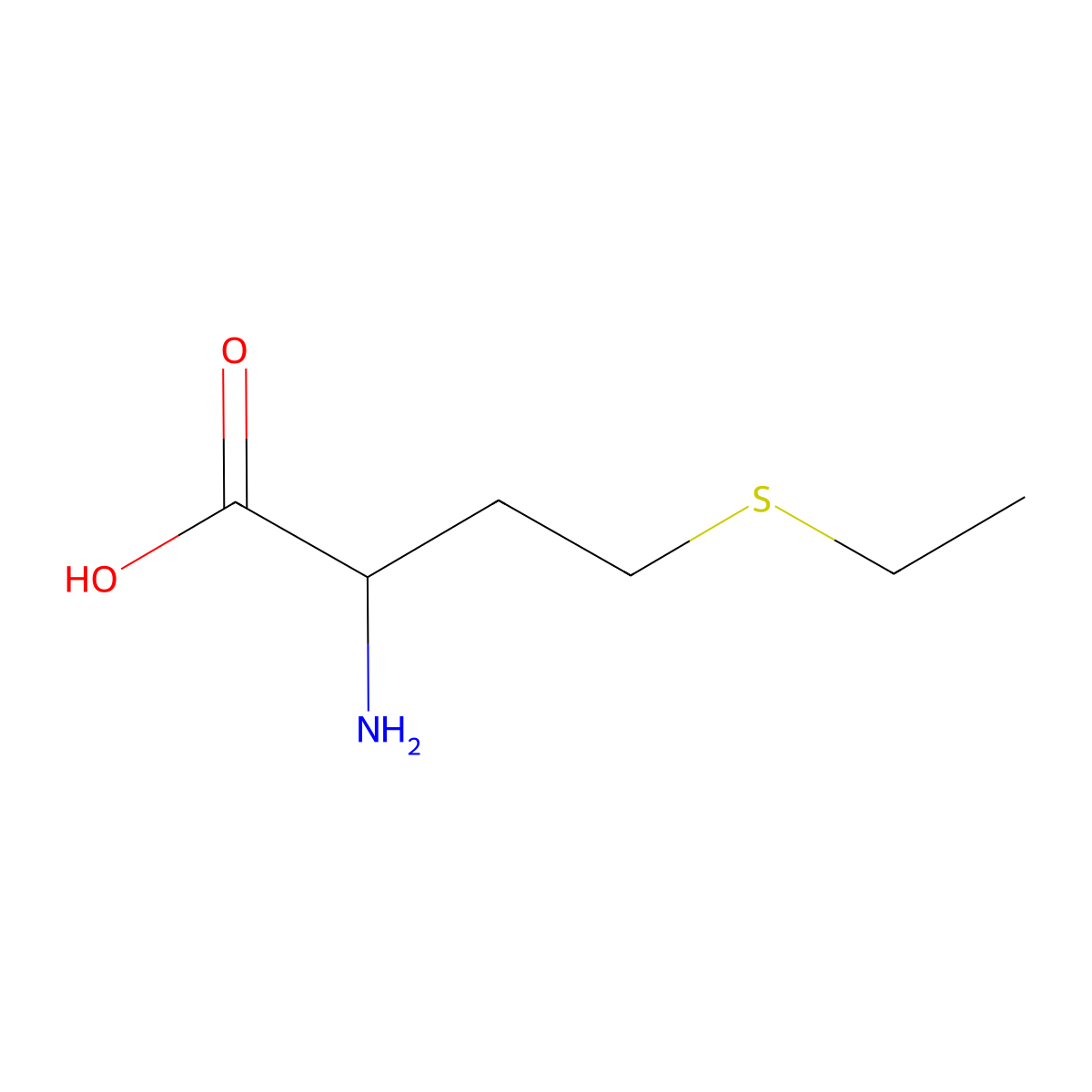 L-Ethionine molecular structure, CAS 13073-35-3