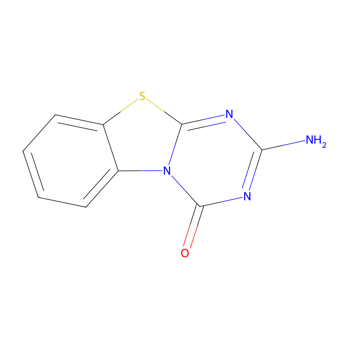 2-amino-4H-[1,3,5]triazino[2,1-b][1,3]benzothiazol-4-one molecular structure, CAS 130747-42-1