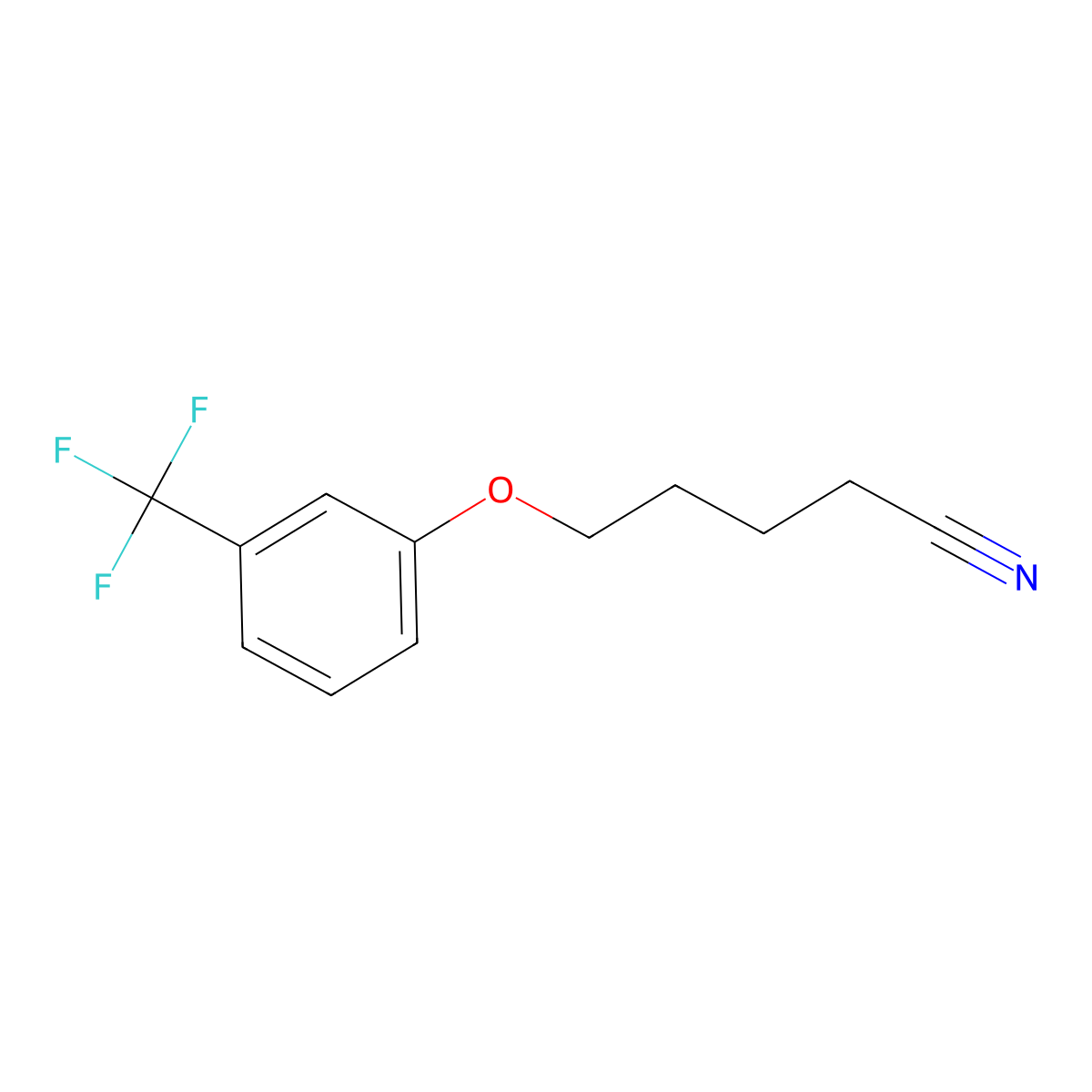 5-[3-(Trifluoromethyl)-phenoxy]pentanenitrile molecular structure, CAS 1307520-98-4