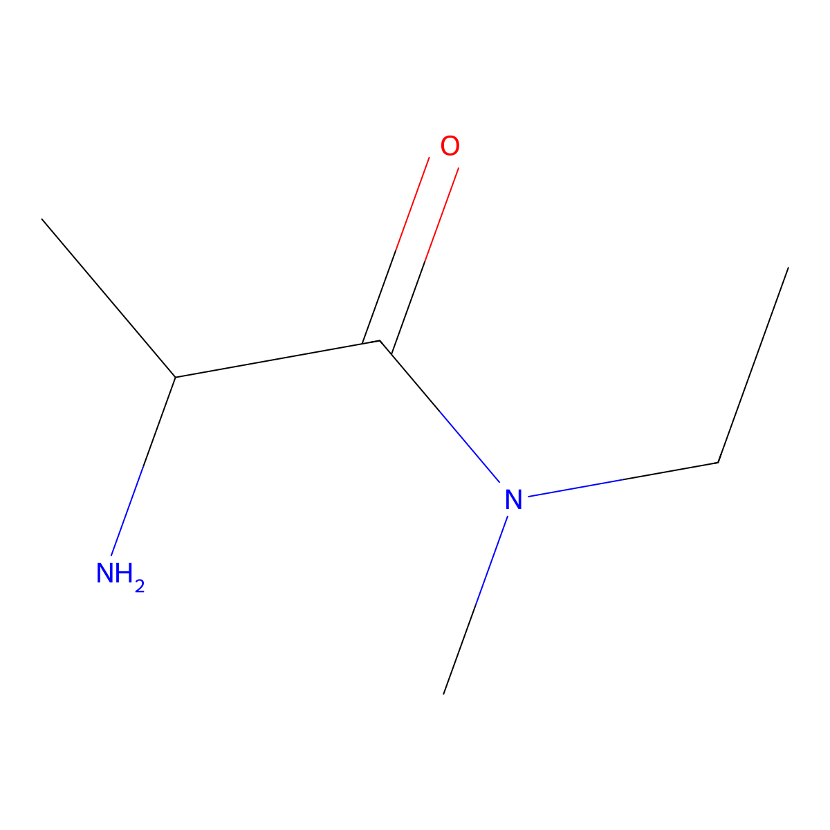 (2S)-2-amino-N-ethyl-N-methylpropanamide molecular structure, CAS 1307549-87-6