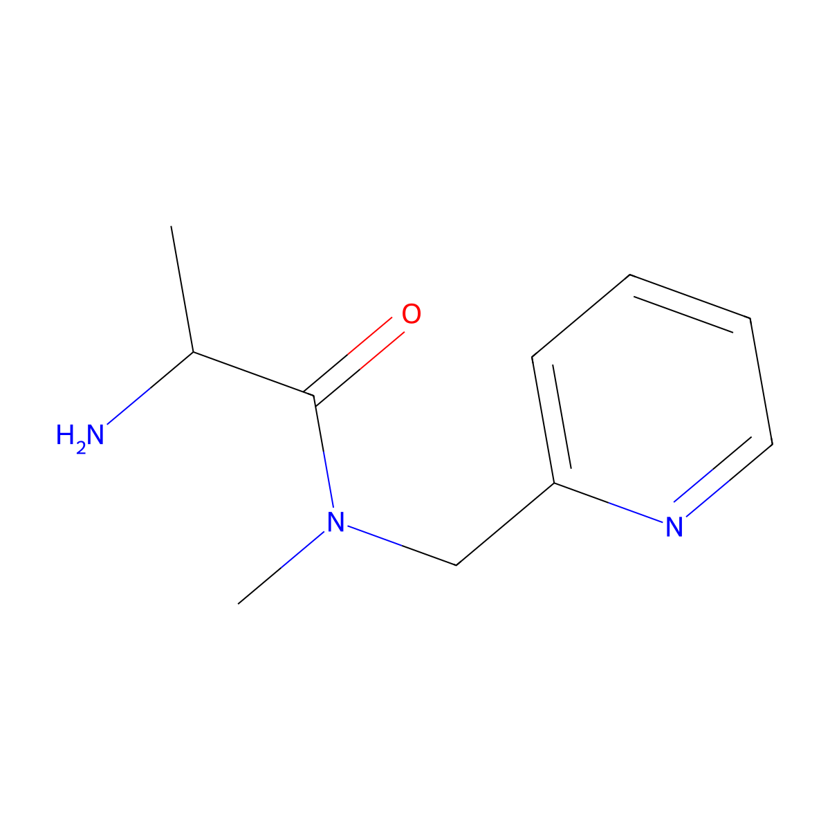 (S)-2-Amino-N-methyl-N-(pyridin-2-ylmethyl)propanamide molecular structure, CAS 1307550-01-1