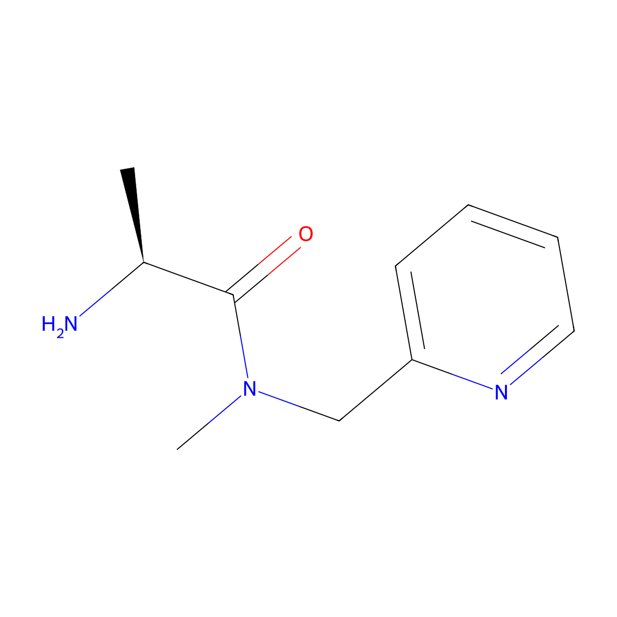 (S)-2-Amino-N-methyl-N-(pyridin-2-ylmethyl)propanamide molecular structure, CAS 1307550-01-1