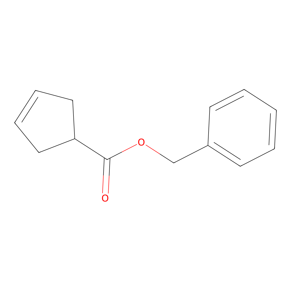 Benzyl cyclopent-3-enecarboxylate molecular structure, CAS 130762-09-3