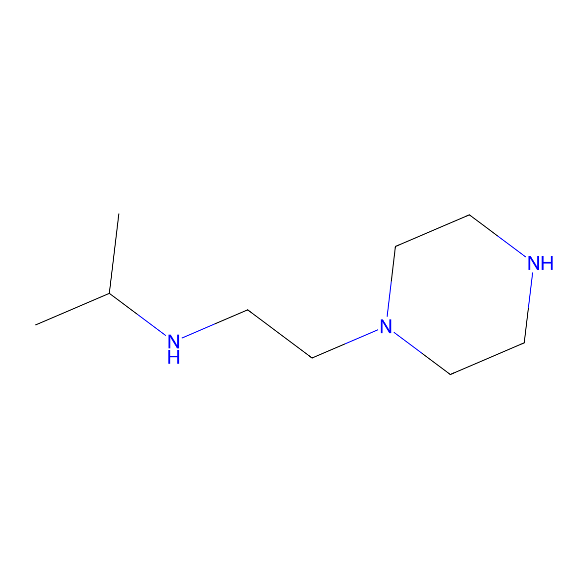 [2-(Piperazin-1-yl)ethyl](propan-2-yl)amine molecular structure, CAS 1307634-07-6