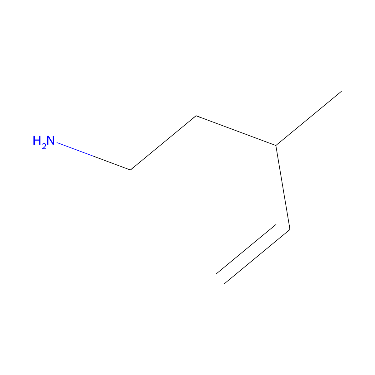 3-Methylpent-4-en-1-amine molecular structure, CAS 130766-55-1