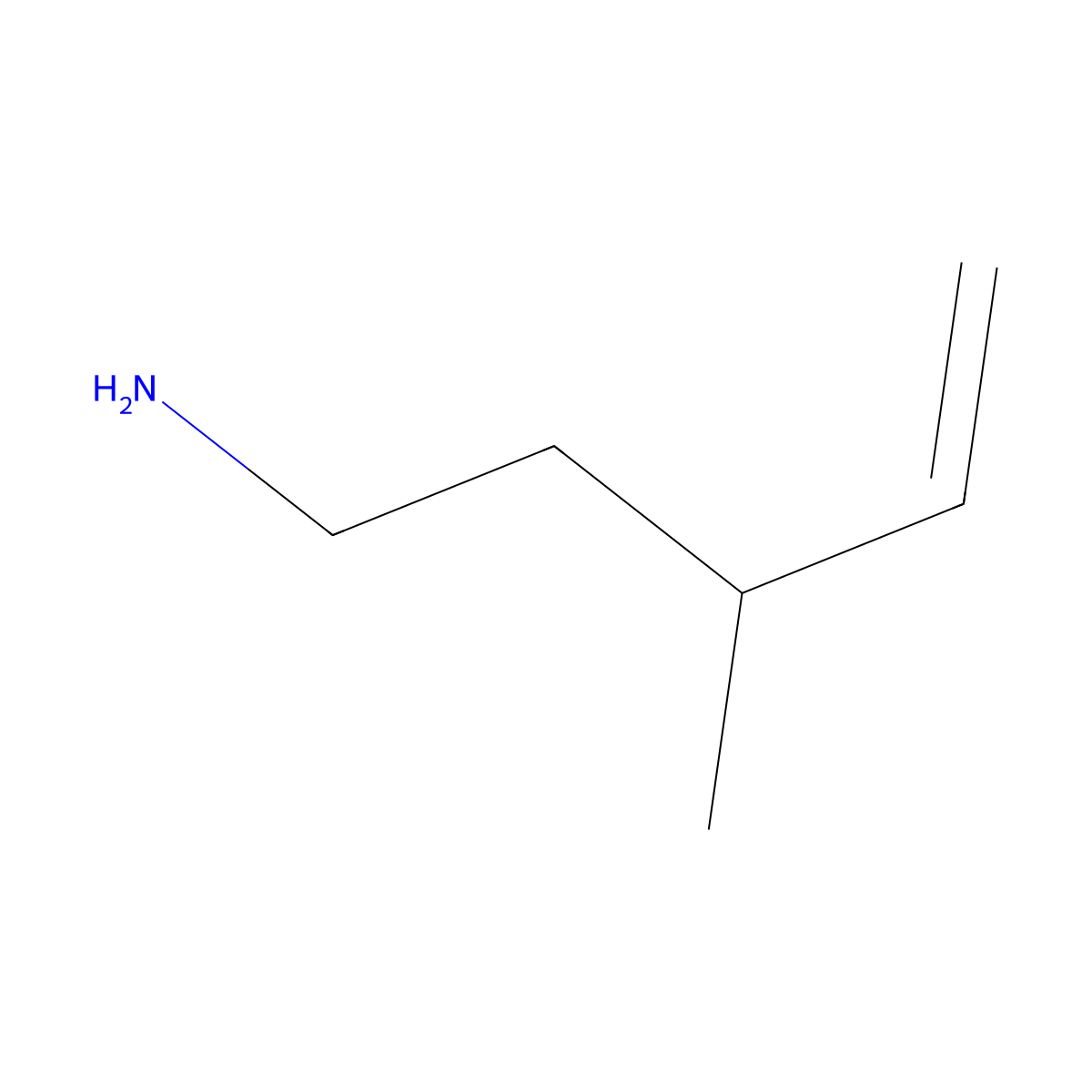 3-Methylpent-4-en-1-amine molecular structure, CAS 130766-55-1