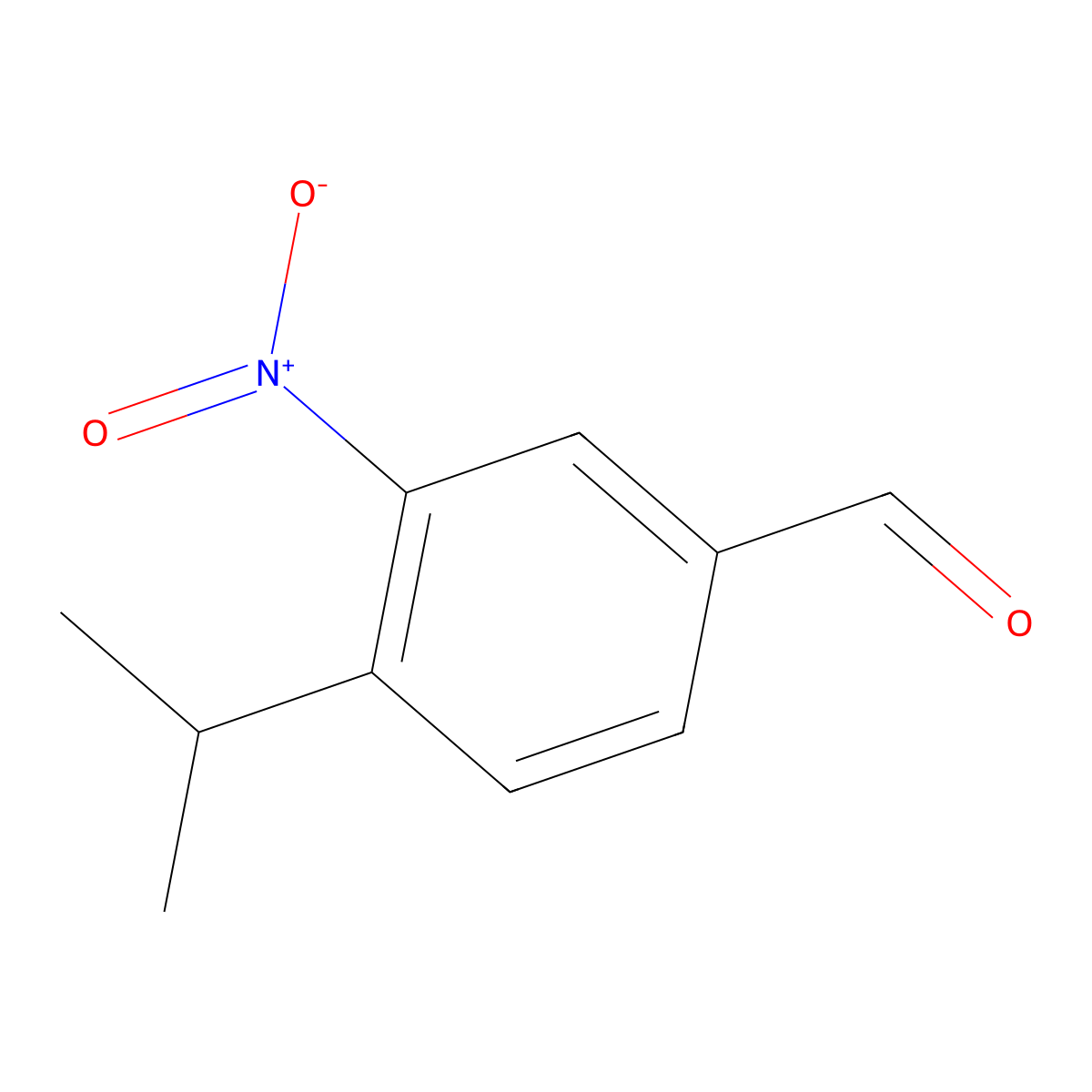 3-Nitro-4-(propan-2-yl)benzaldehyde molecular structure, CAS 130766-91-5