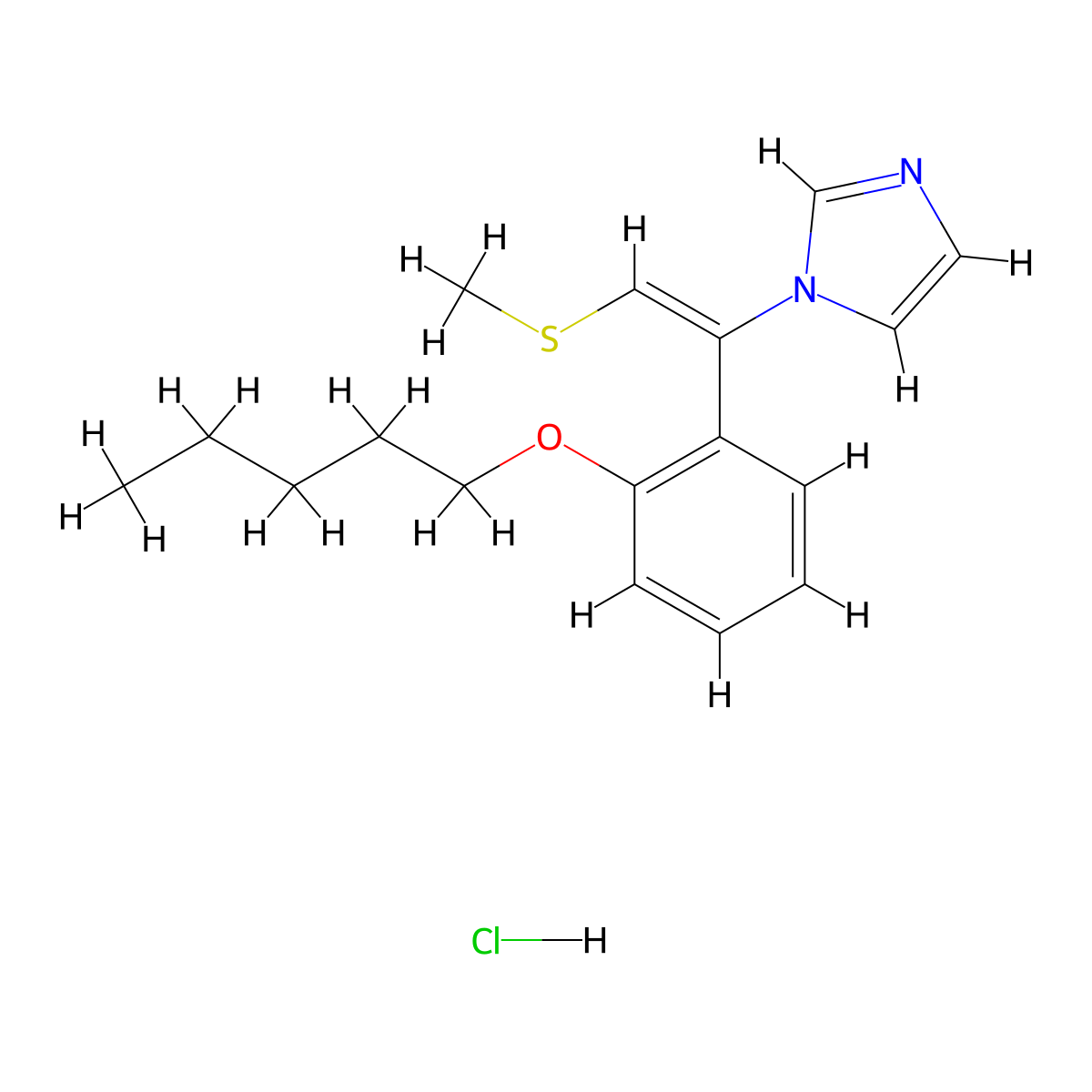 Neticonazole Hydrochloride molecular structure, CAS 130773-02-3