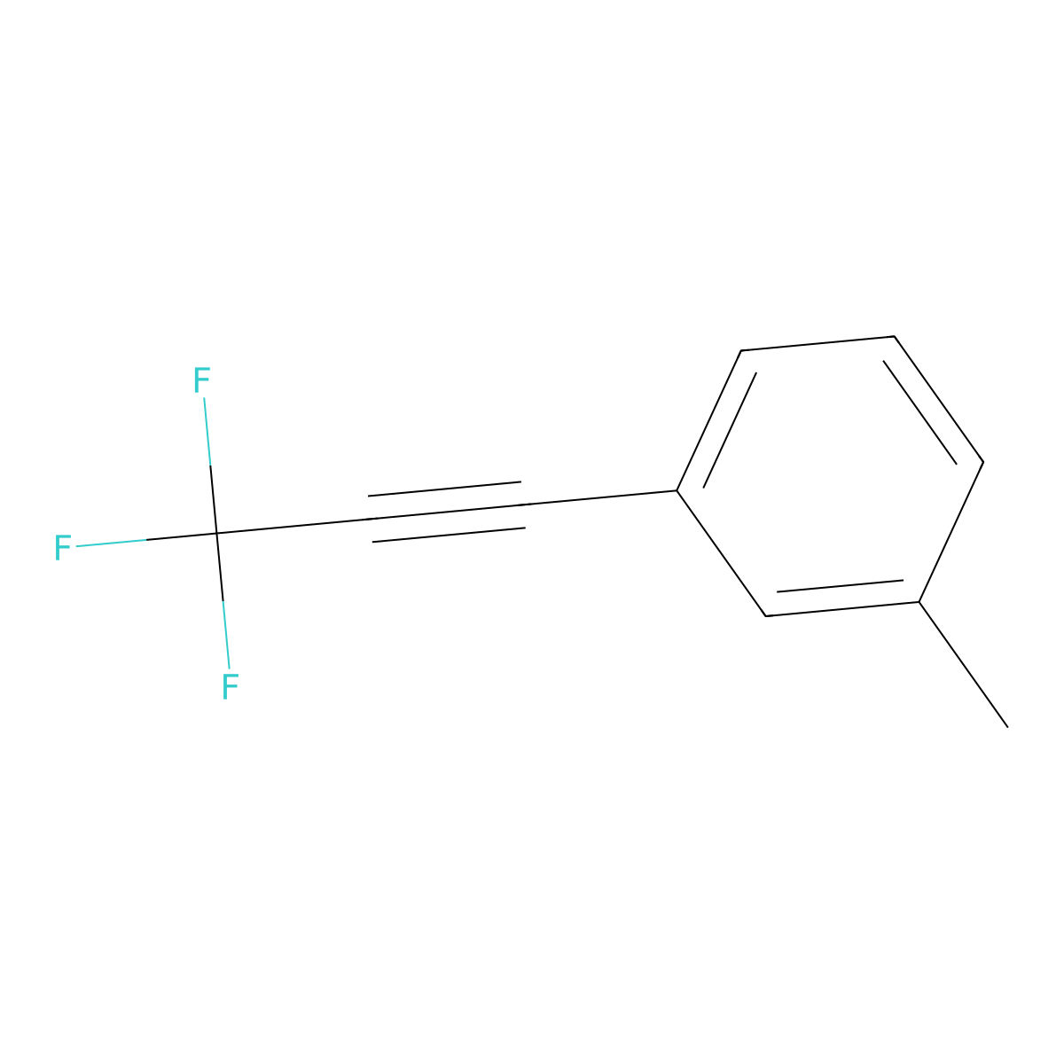 1-Methyl-3-(trifluoroprop-1-YN-1-YL)benzene molecular structure, CAS 130778-80-2