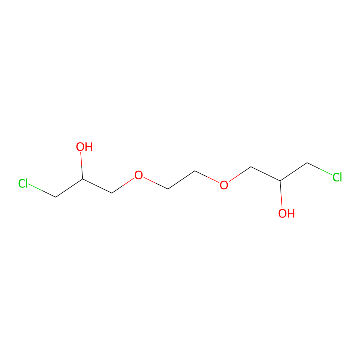1,1'-(Ethylenedioxy)bis(3-chloropropan-2-ol) molecular structure, CAS 13078-45-0