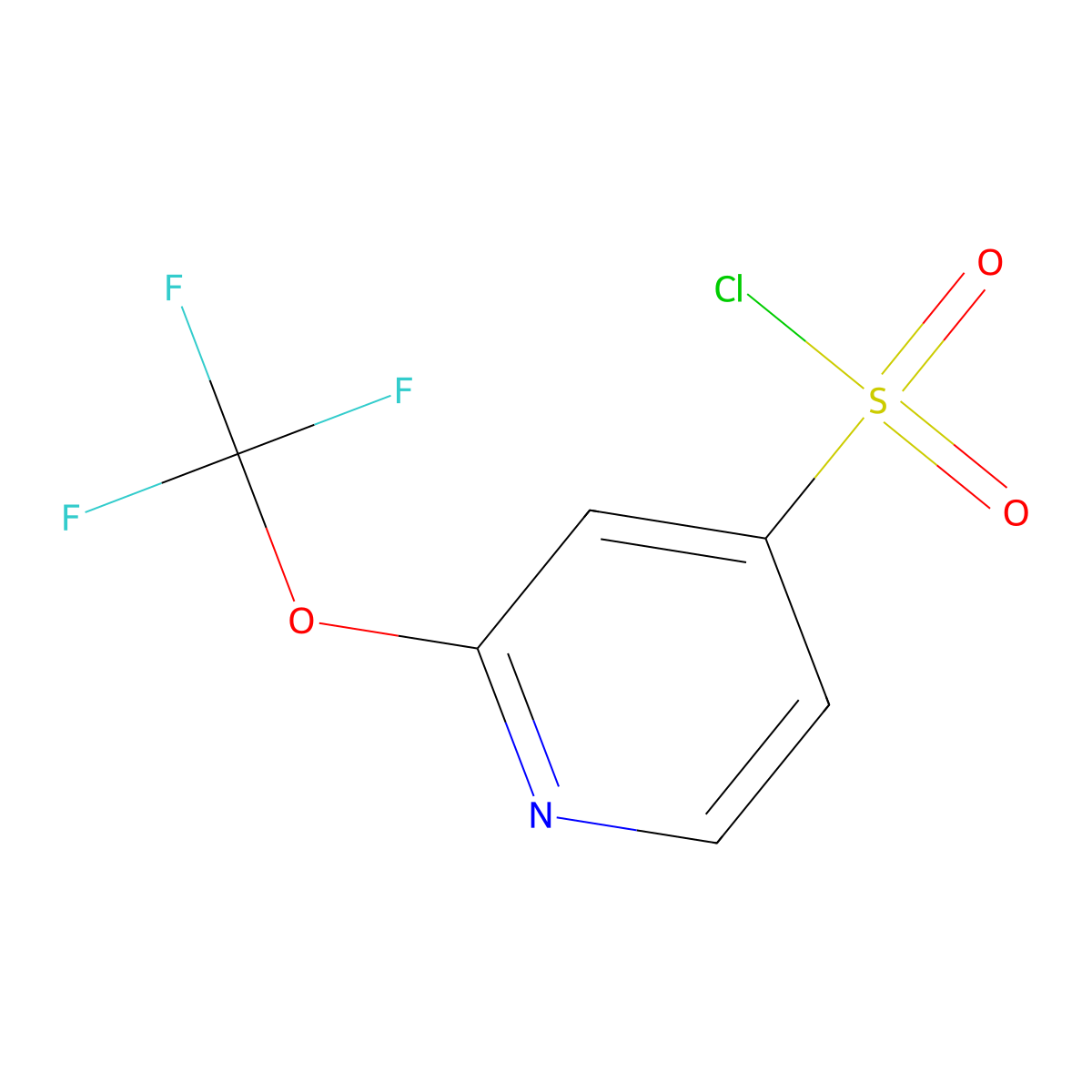 2-(Trifluoromethoxy)pyridine-4-sulfonyl chloride molecular structure, CAS 1307813-80-4