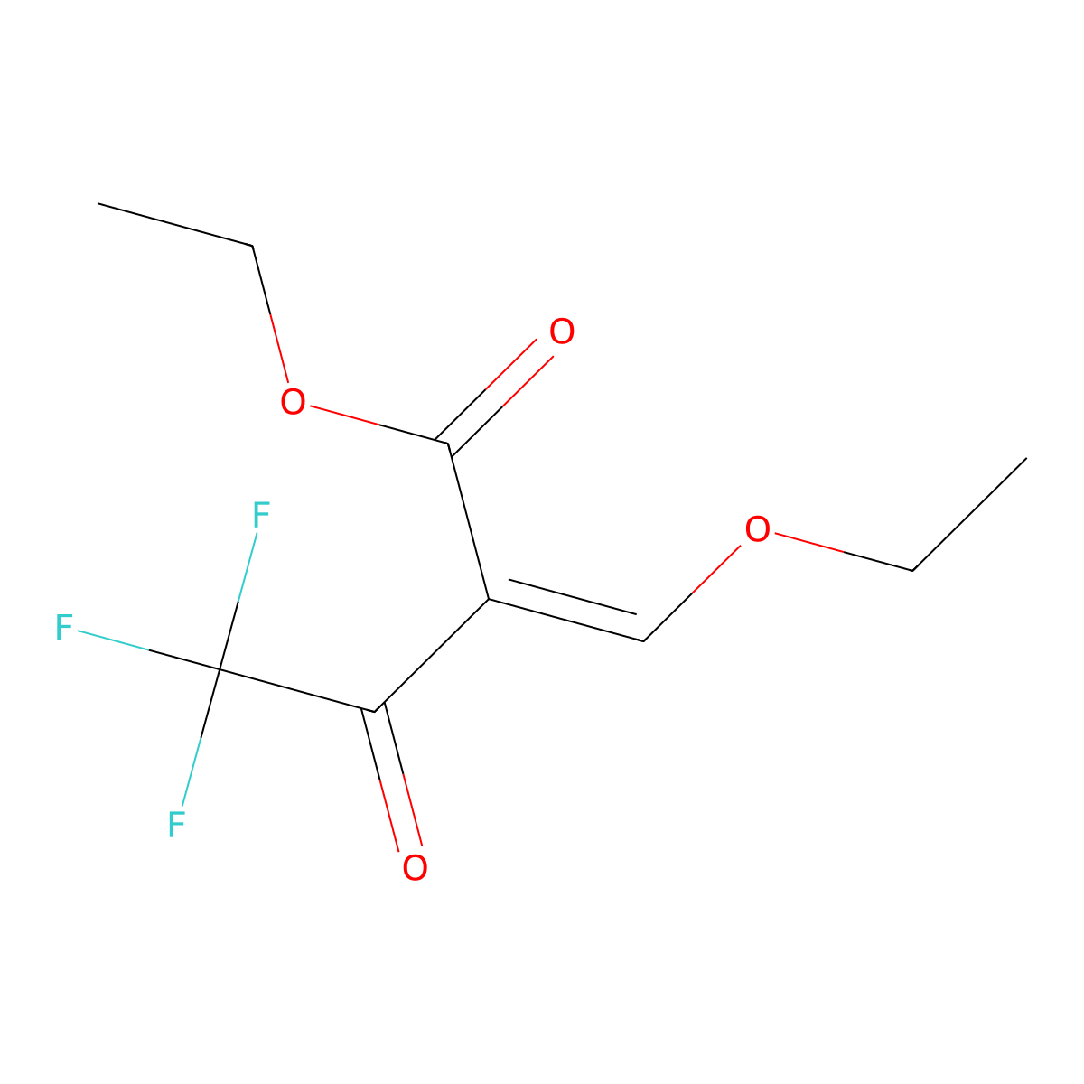 Ethyl ethoxymethylene-3-oxo-4,4,4-trifluorobutyrate molecular structure, CAS 1307815-48-0