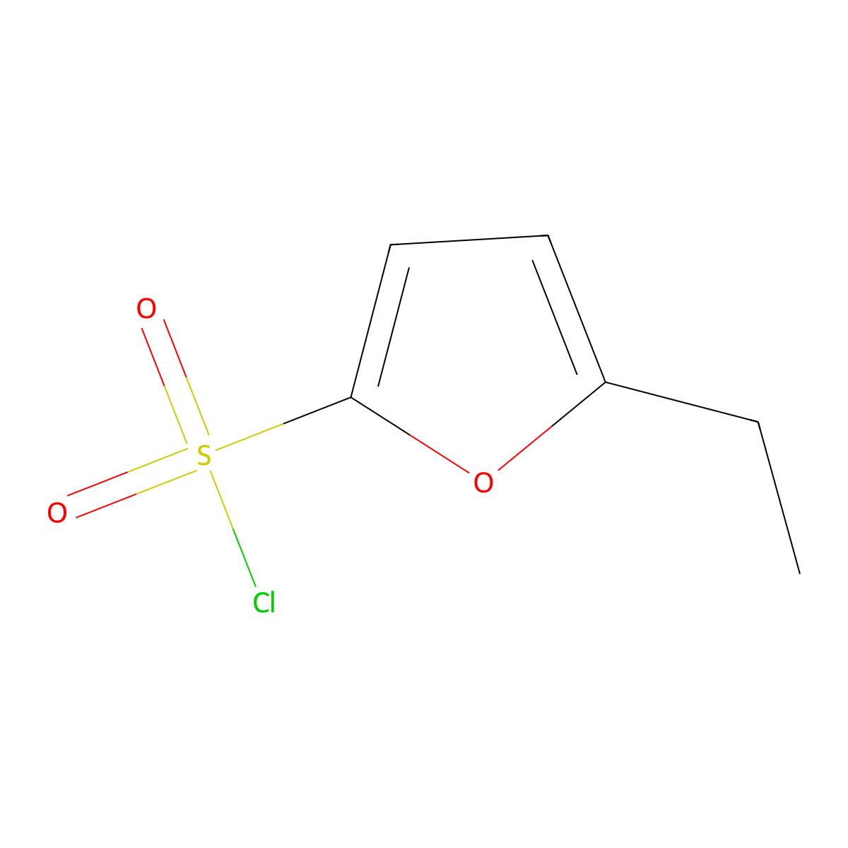 5-Ethylfuran-2-sulfonyl chloride molecular structure, CAS 1307816-79-0