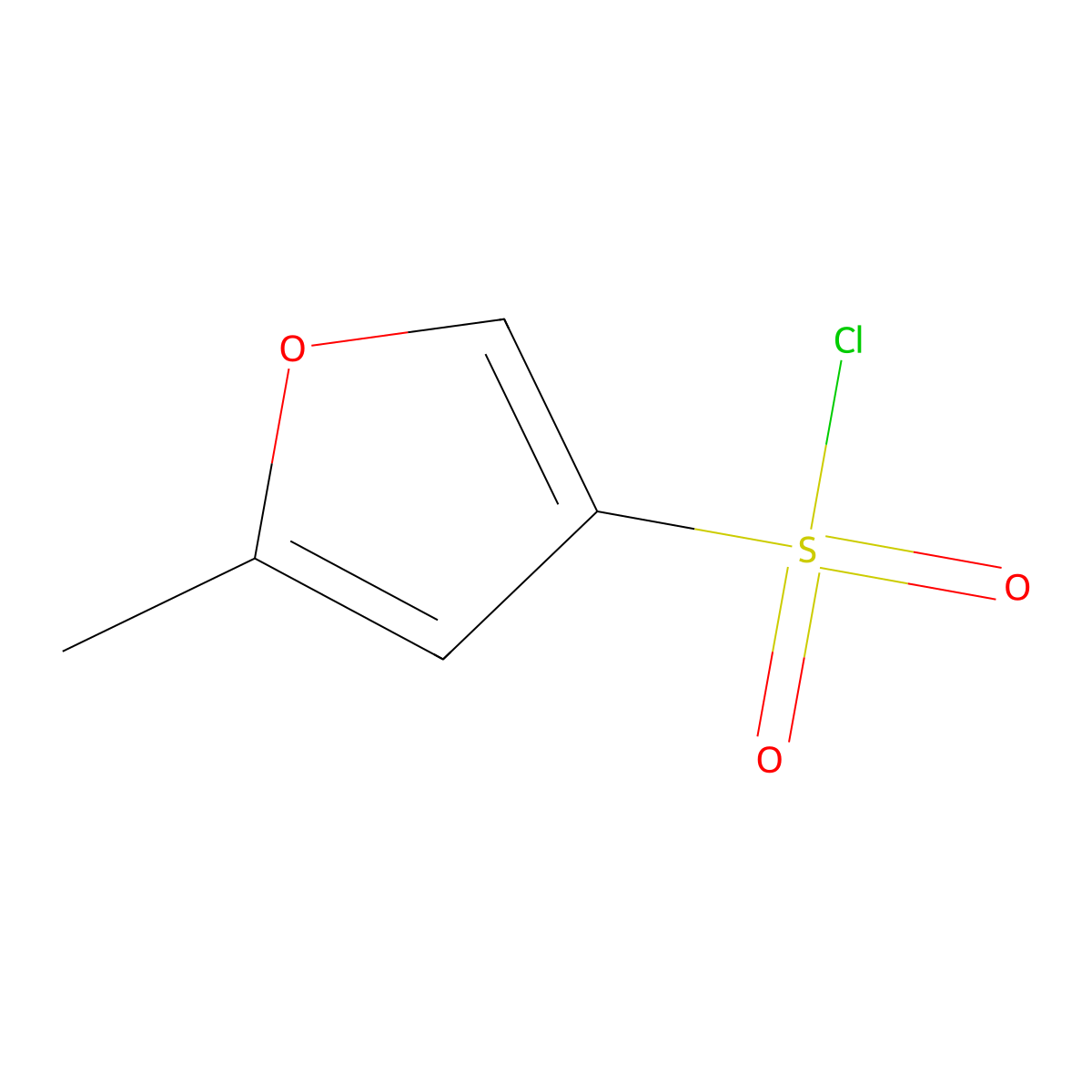 5-Methylfuran-3-sulfonyl chloride molecular structure, CAS 1307819-00-6