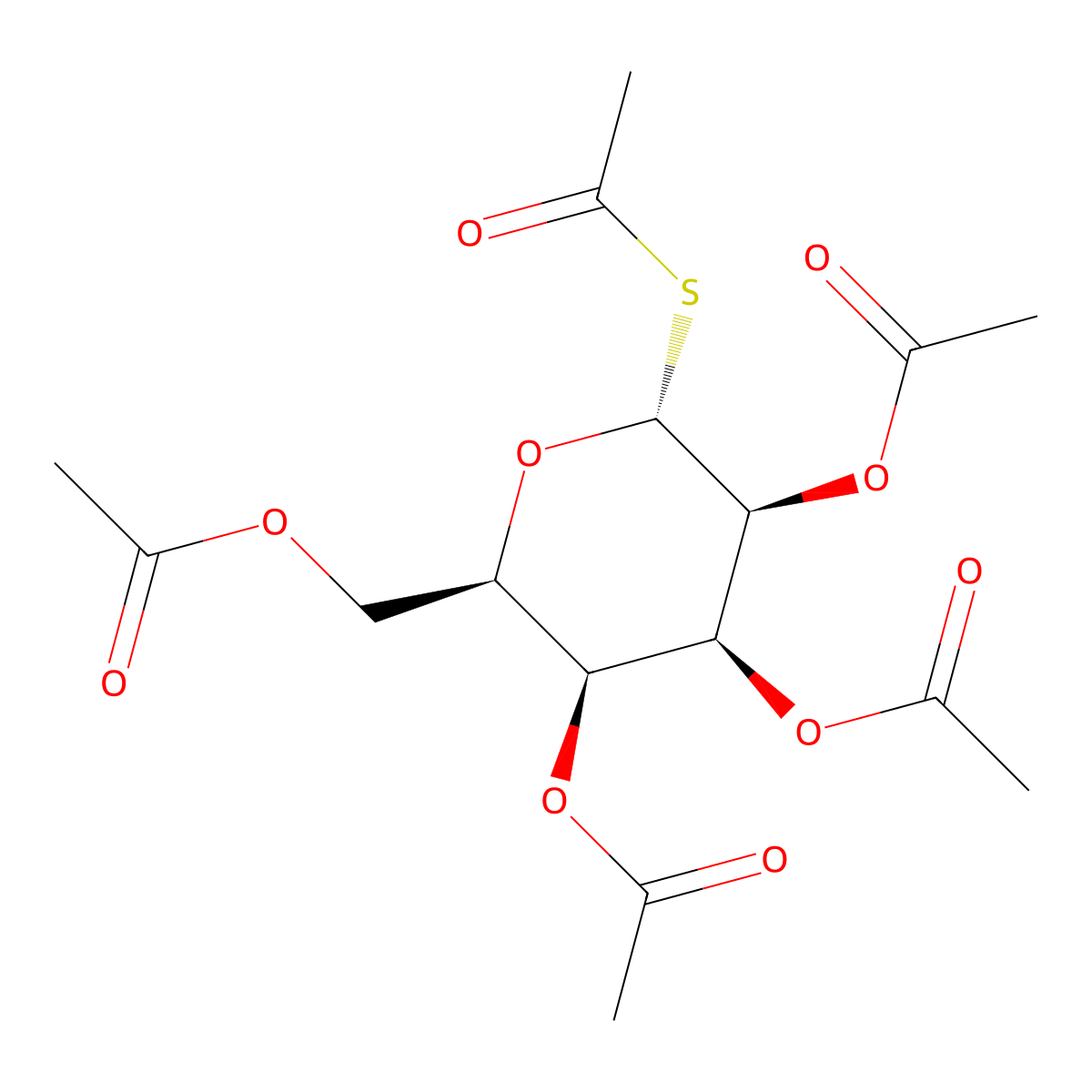 1,2,3,4,6-Penta-O-acetyl-A-D-thiogalactopyranose molecular structure, CAS 130796-15-5