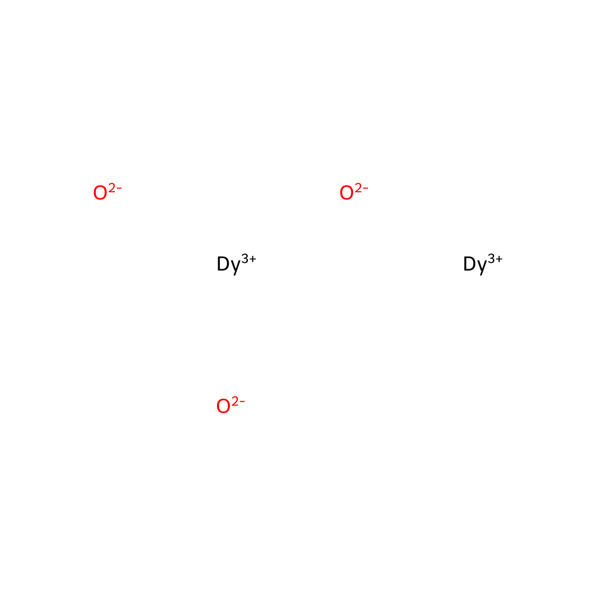 Dysprosium(III) oxide molecular structure, CAS 1308-87-8
