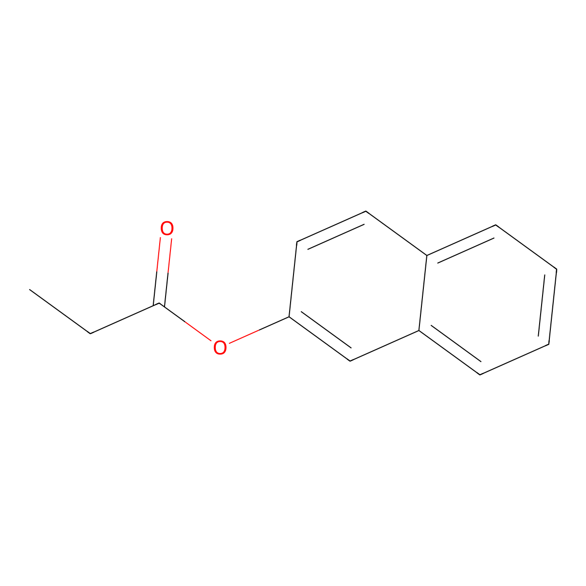 2-Naphthyl propionate molecular structure, CAS 13080-43-8