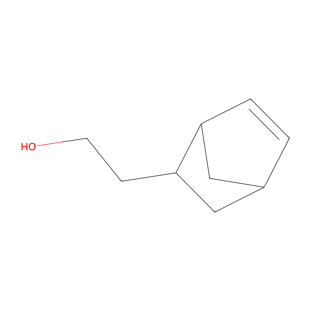 Bicyclo(2.2.1)hept-5-ene-2-ethanol molecular structure, CAS 13080-91-6