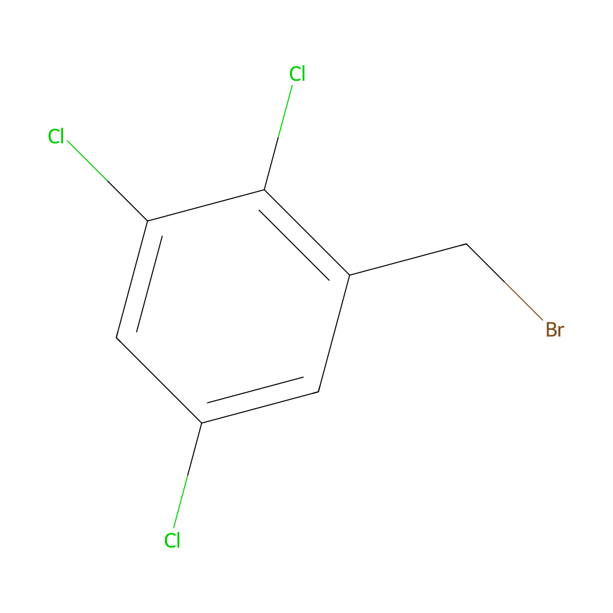 1-(Bromomethyl)-2,3,5-trichlorobenzene molecular structure, CAS 130800-83-8