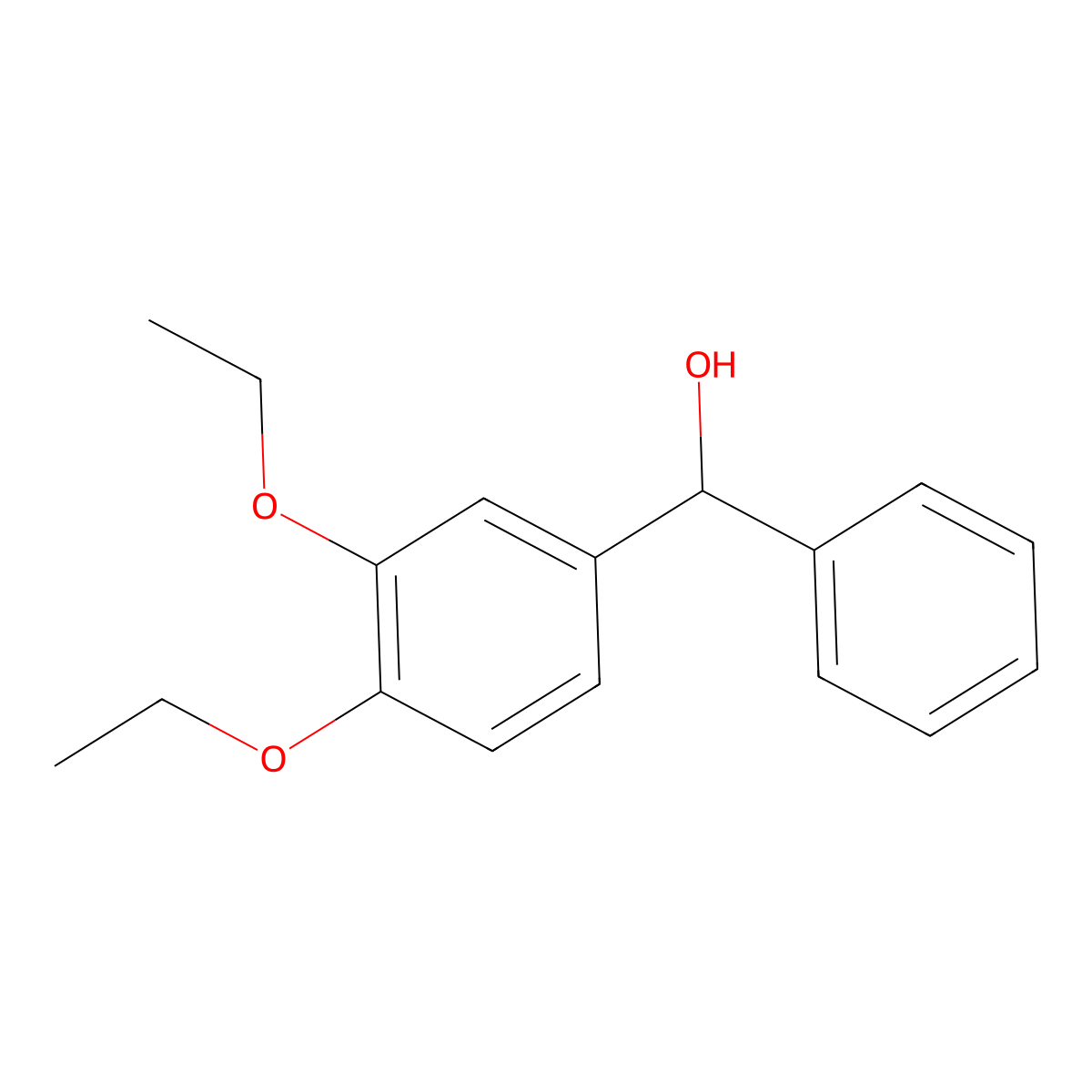 (3,4-Diethoxyphenyl)(phenyl)methanol molecular structure, CAS 1308032-46-3