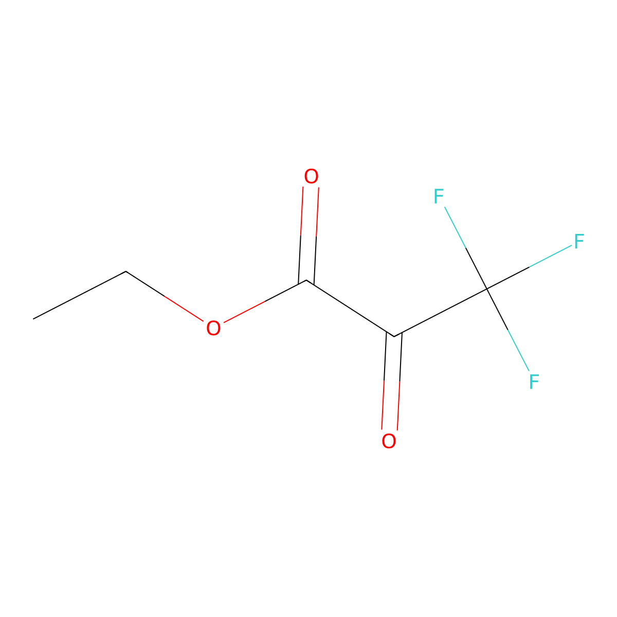 Ethyl 3,3,3-trifluoro-2-oxopropanoate molecular structure, CAS 13081-18-0