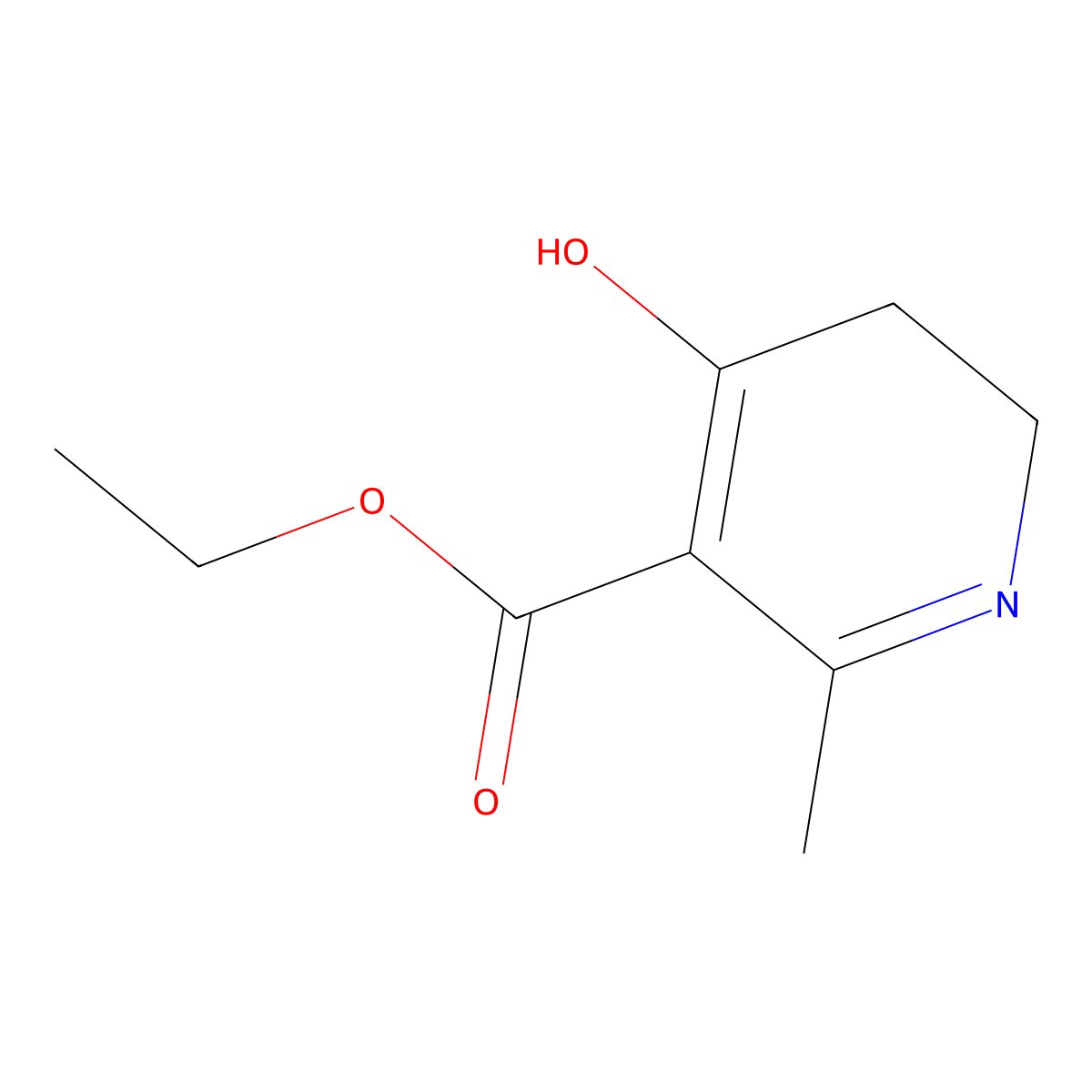 Ethyl 2-methyl-4-oxo-1,4,5,6-tetrahydropyridine-3-carboxylate molecular structure, CAS 13081-75-9