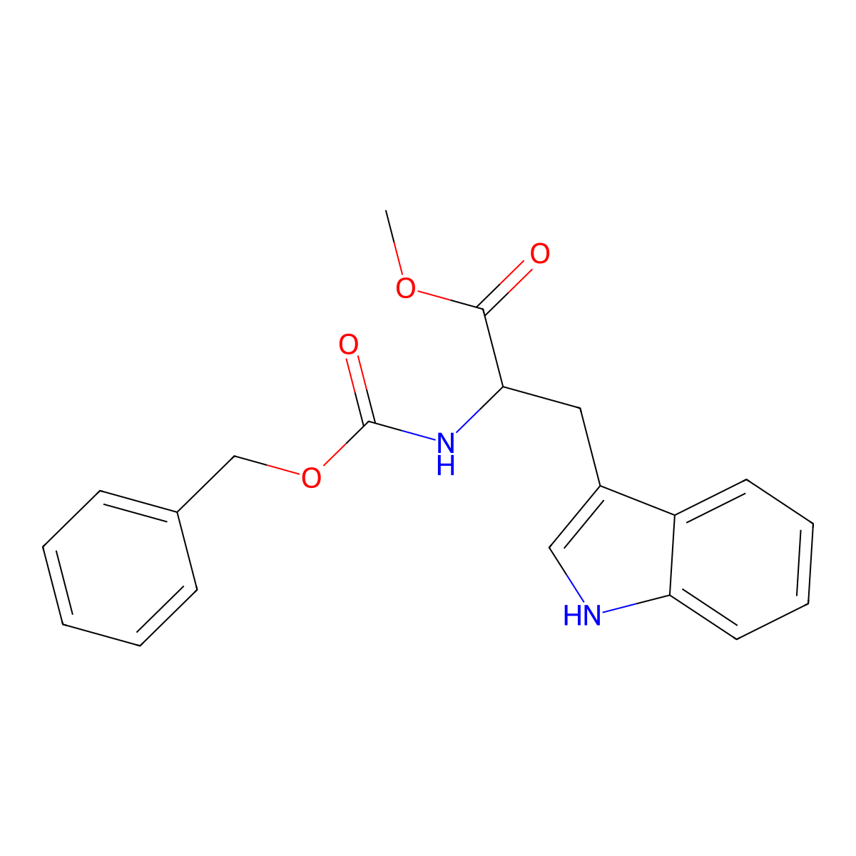 Cbz-D-Trp-OMe molecular structure, CAS 130812-44-1
