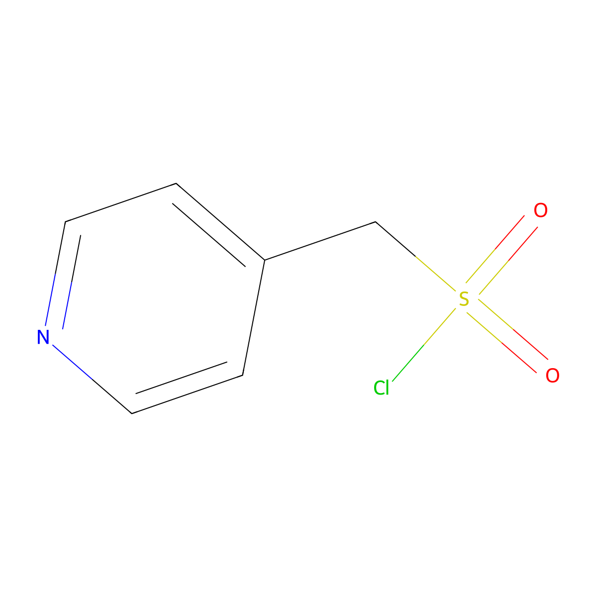 Pyridin-4-ylmethanesulfonyl Chloride molecular structure, CAS 130820-88-1
