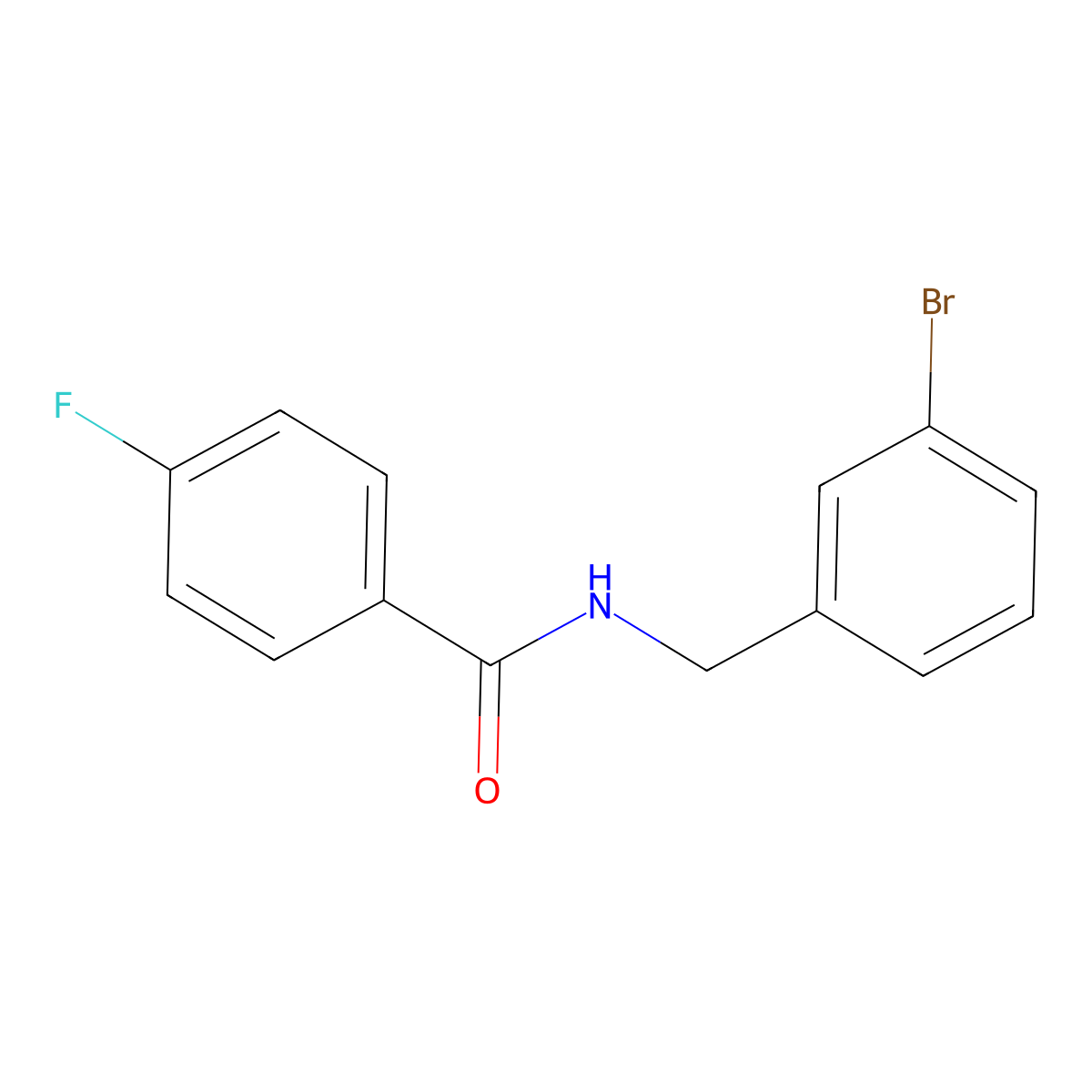N-(3-bromobenzyl)-4-fluorobenzamide molecular structure, CAS 1308203-75-9