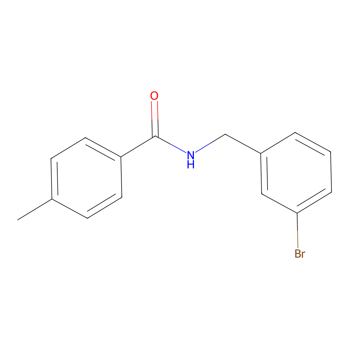 N-(3-bromobenzyl)-4-methylbenzamide molecular structure, CAS 1308203-84-0