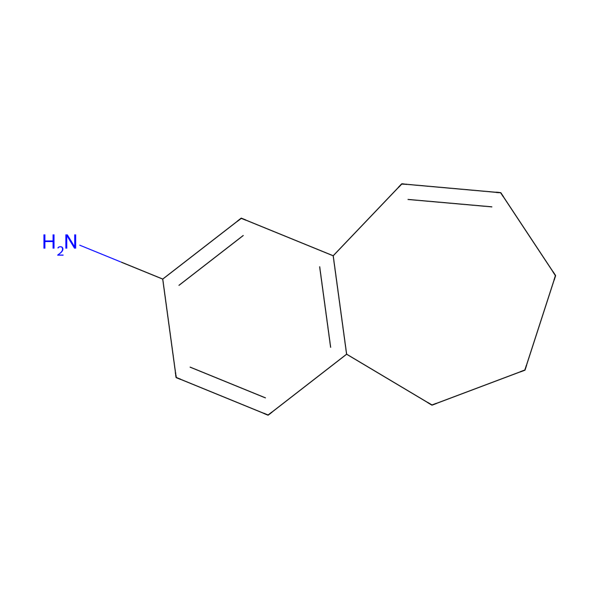 6,7-dihydro-5H-benzo[7]annulen-2-amine molecular structure, CAS 130821-67-9