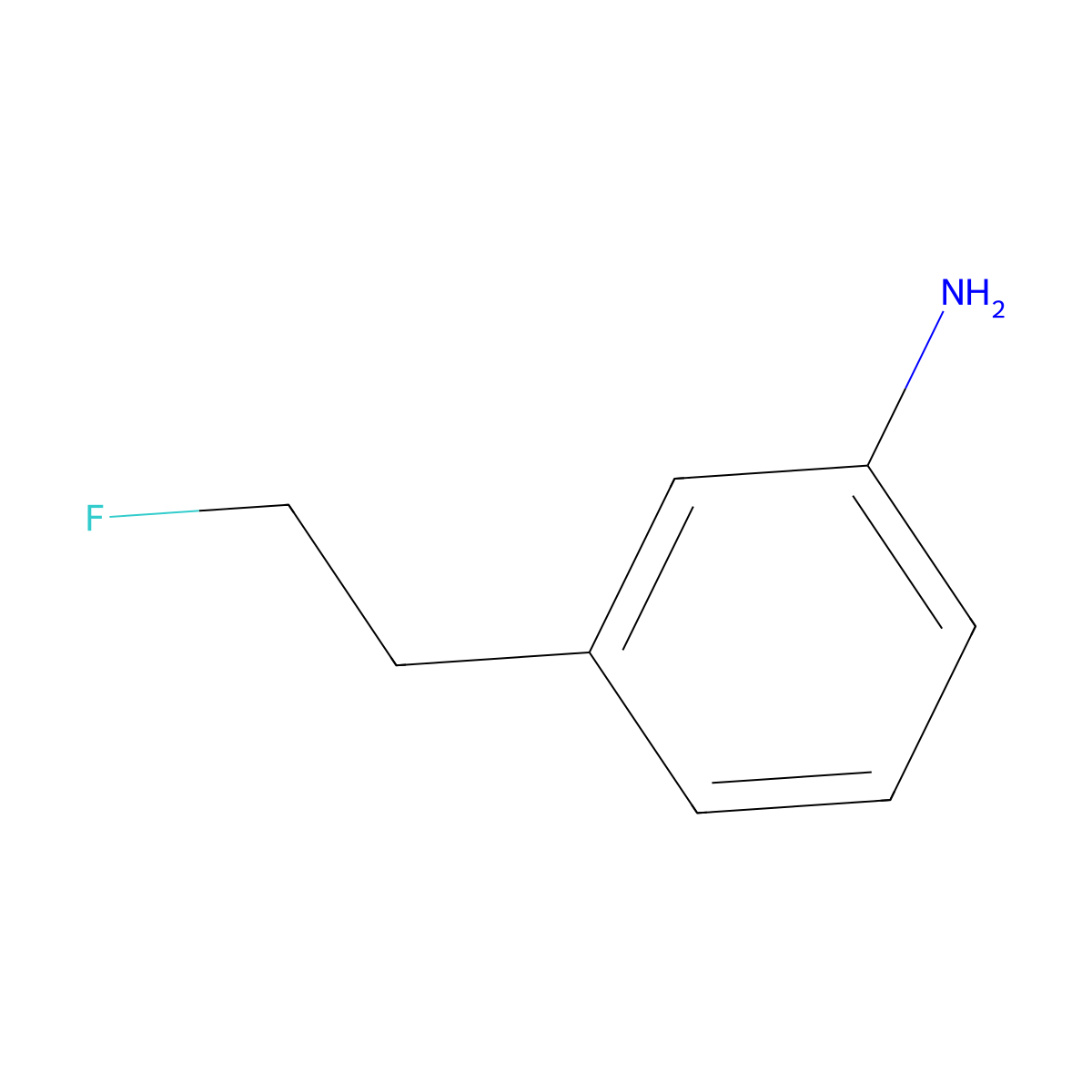 3-(2-Fluoroethyl)aniline molecular structure, CAS 1308256-18-9