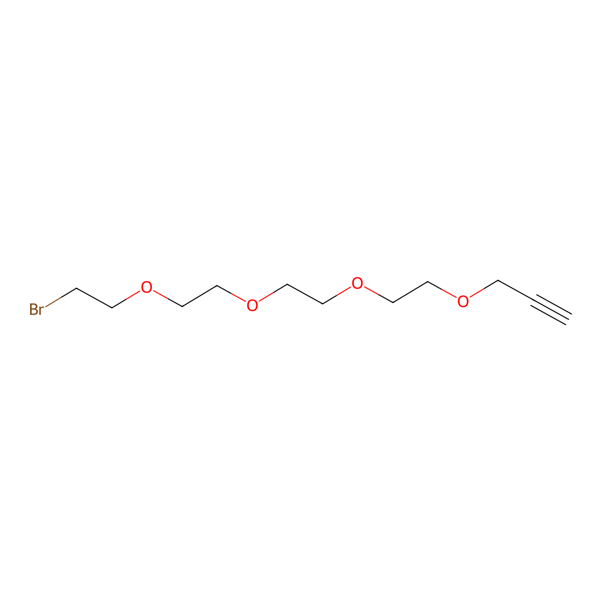 Propargyl-PEG4-bromide molecular structure, CAS 1308299-09-3