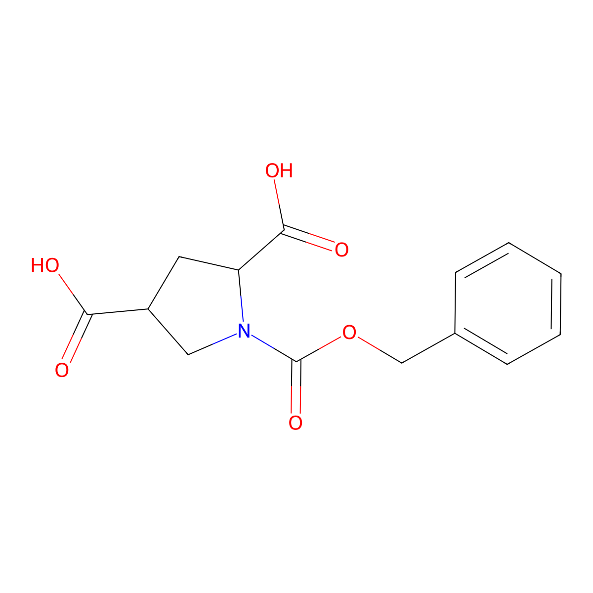 (2S,4S)-1-(benzyloxycarbonyl)pyrrolidine-2,4-dicarboxylic acid molecular structure, CAS 130830-73-8