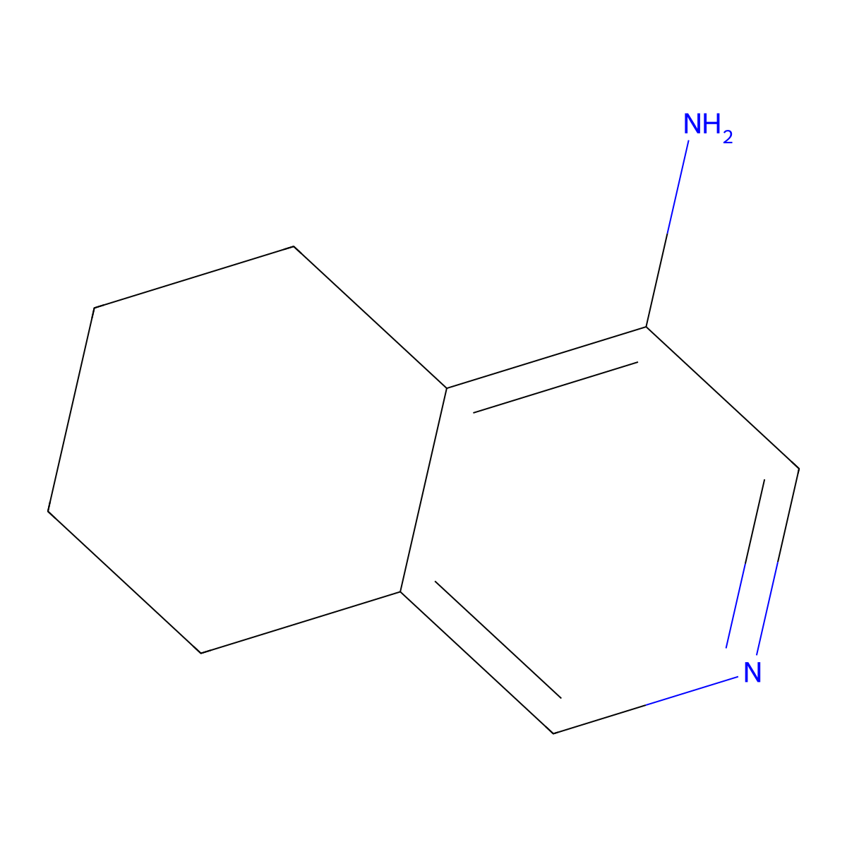5,6,7,8-Tetrahydroisoquinolin-4-amine molecular structure, CAS 130831-67-3