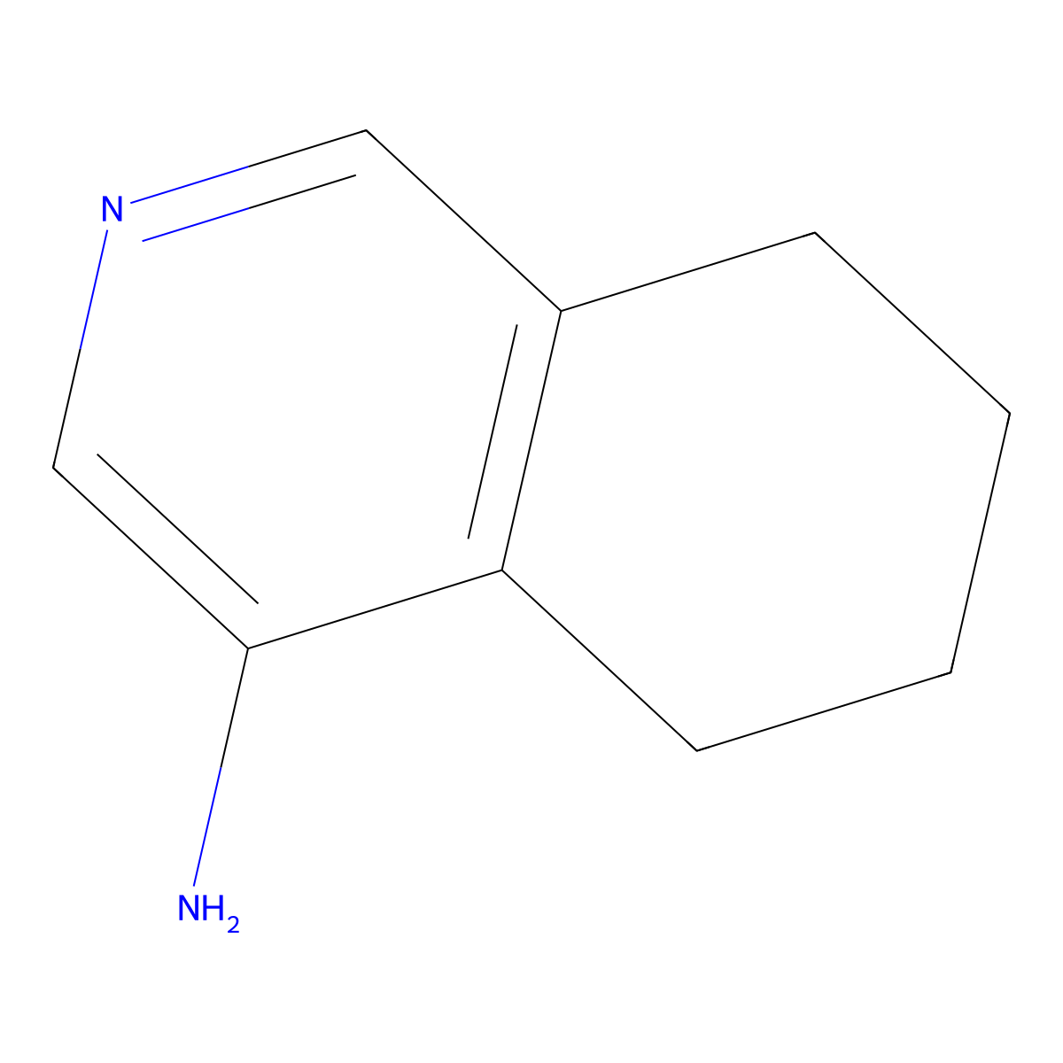 5,6,7,8-Tetrahydroisoquinolin-4-amine molecular structure, CAS 130831-67-3
