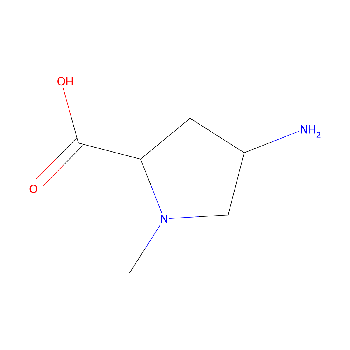 (4S)-4-amino-1-methyl-L-proline molecular structure, CAS 1308319-48-3