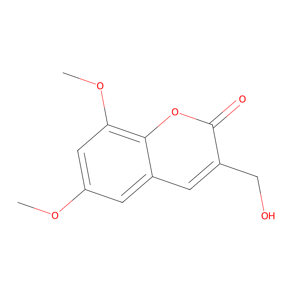 3-Hydroxymethyl-6,8-dimethoxycoumarin molecular structure, CAS 130838-24-3