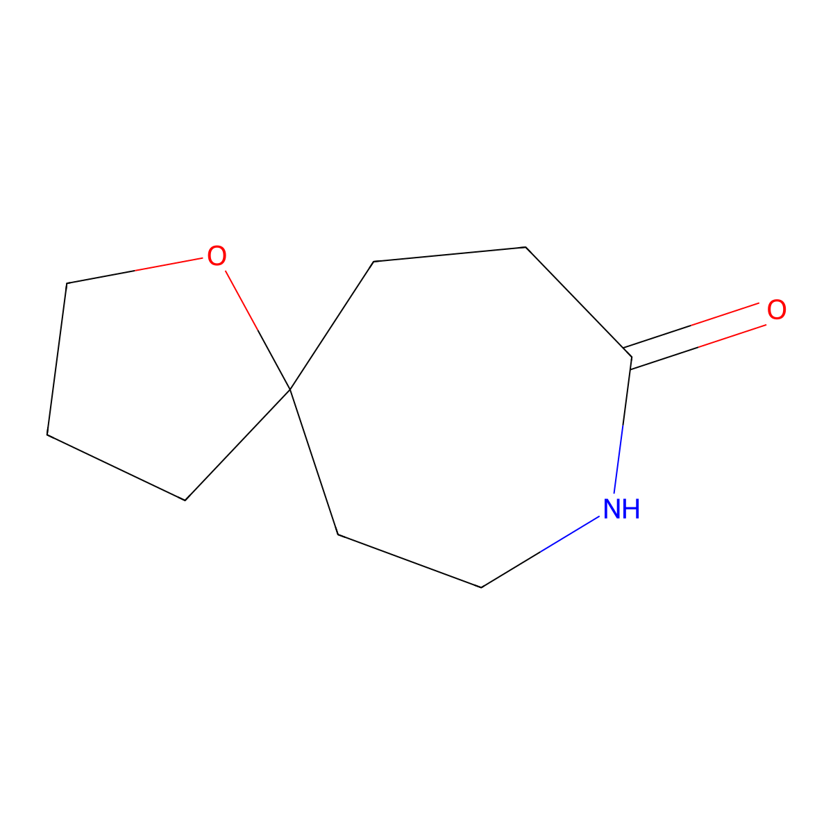 1-Oxa-8-azaspiro[4.6]undecan-9-one molecular structure, CAS 1308384-34-0