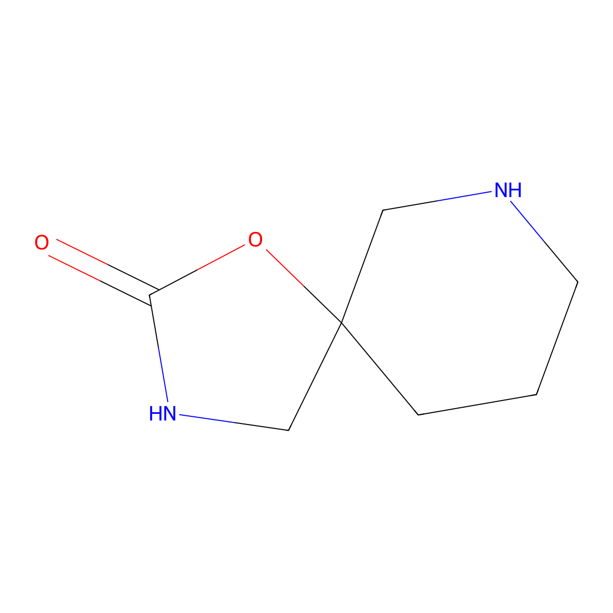 1-Oxa-3,7-diazaspiro[4.5]decan-2-one molecular structure, CAS 1308384-36-2