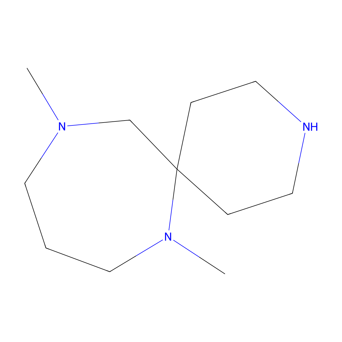 7,11-Dimethyl-3,7,11-triazaspiro[5.6]dodecane molecular structure, CAS 1308384-48-6