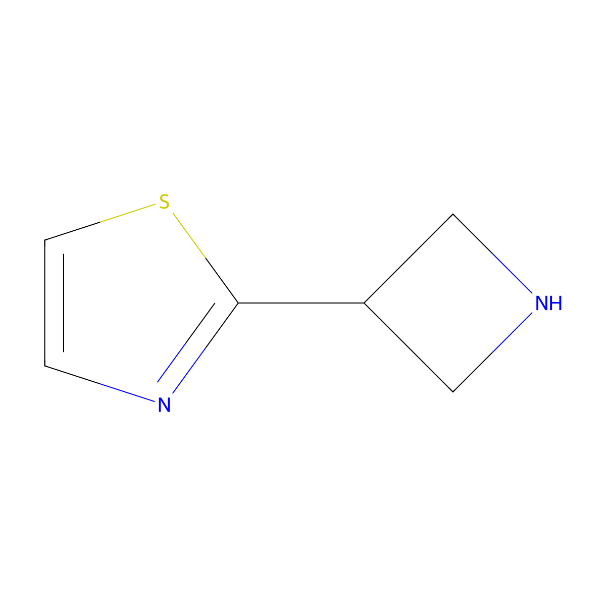 2-(3-Azetidinyl)-1,3-thiazole molecular structure, CAS 1308384-56-6