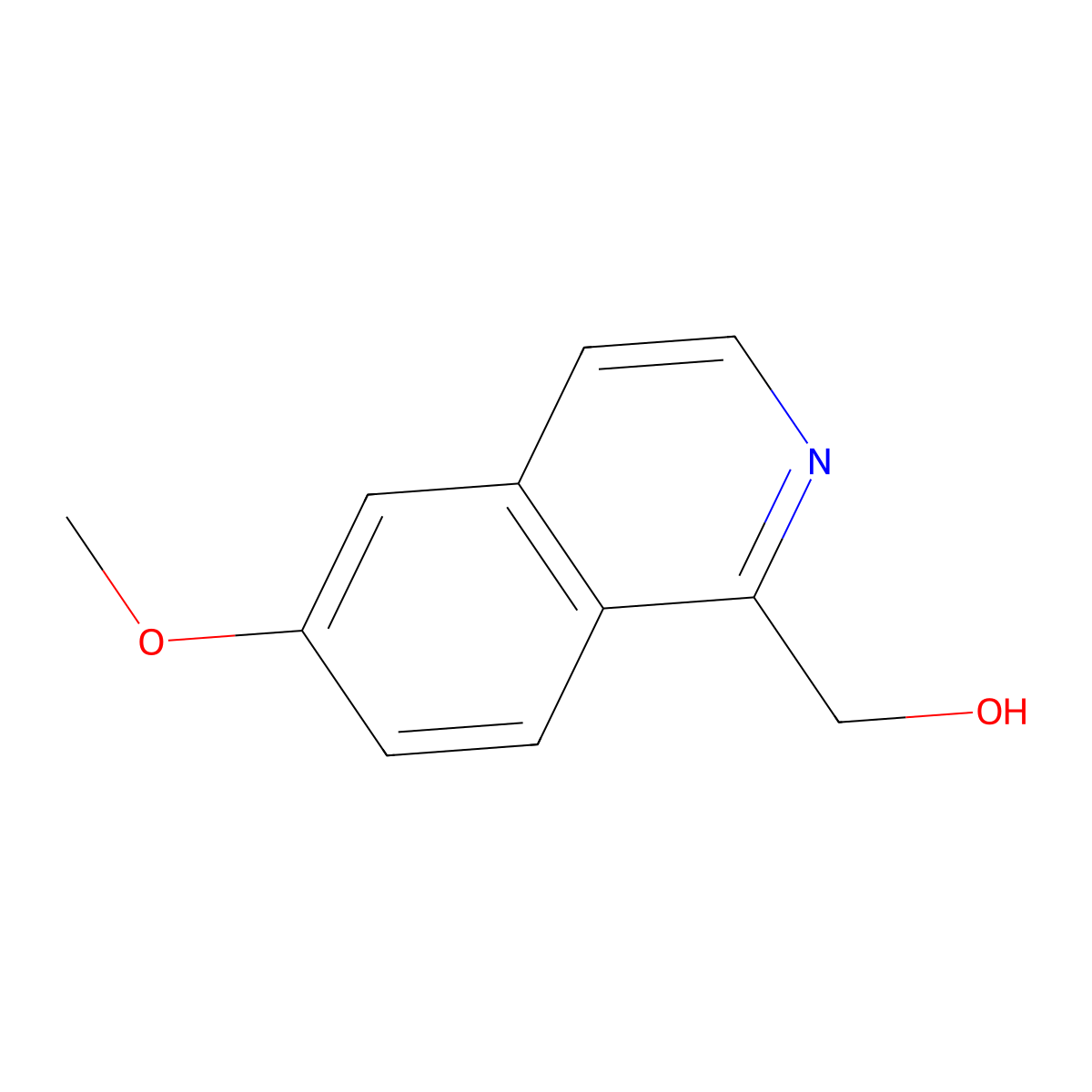 (6-Methoxyisoquinolin-1-yl)methanol molecular structure, CAS 1308398-89-1